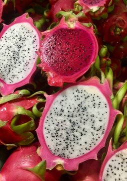 Pink and white Dragonfruit