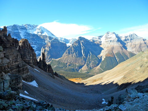 View from Sentinel Pass hike in fall