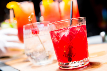 cocktail drink in glass
