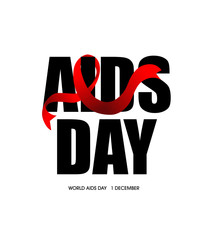 Poster for World AIDS day.
