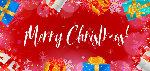 Naklejka premium New year and christmas design with calligraphy text.