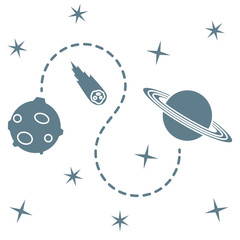 Space vector background. Astronomy. Science