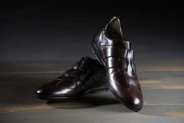 Brown crocodile shoes