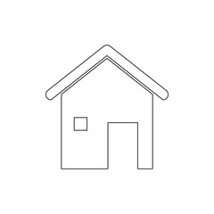 home house outline icon. Signs and symbols can be used for web, logo, mobile app, UI, UX