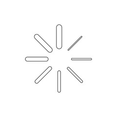 loading progress outline icon. Signs and symbols can be used for web, logo, mobile app, UI, UX