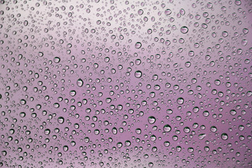 Rain drops on ink background