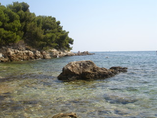 Bord de mer, iIe Sainte-Marguerite en France