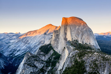 Half Dome At Sunset From Glacier Point, Yosemite National Park; California, United States Of America