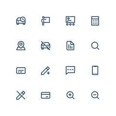 Pixel Perfect Line Icon Set	