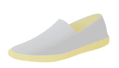 Grey  loafer. vector illustration