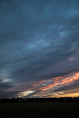 Sonnenuntergang im Schwäbischen Albvorland