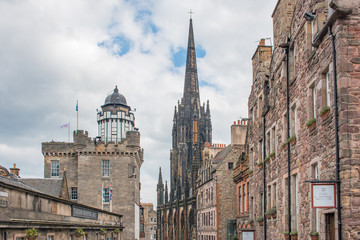 Fototapeta na wymiar The Hub Royal Mile Church Edinburgh Scotland