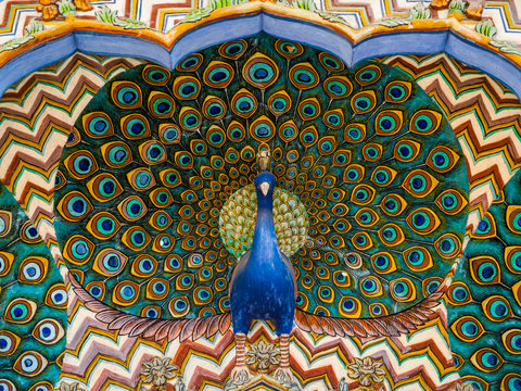 Peacock Gate, City Palace; Jaipur, Rajasthan, India
