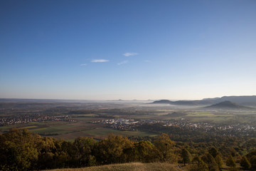 Fototapeta premium Morgennebel im Albvorland