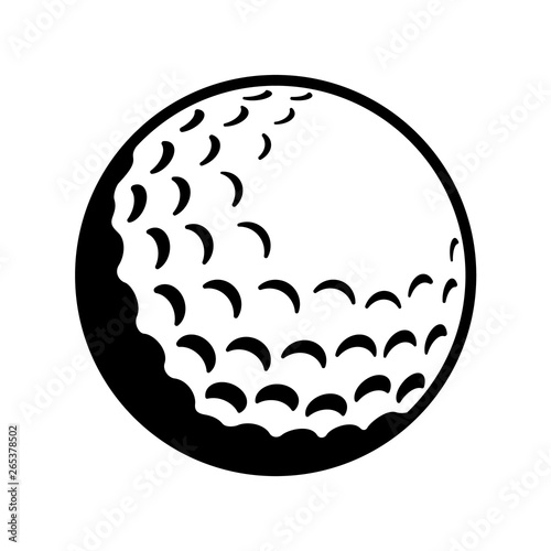 Black and white golf ball Clearance