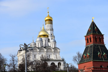 Fototapeta na wymiar Moscow Kremlin architecture, color photo