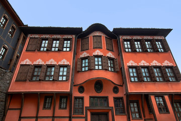 The architecture of the Old Town of Plovdiv, which in 2019 became the Capital of Culture in Europe.