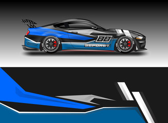 Fototapeta premium Car wrap designs vector . File ready to print and editable . Eps 10