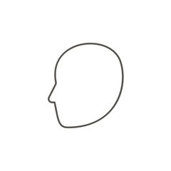 Avatar, human vector icon. Element of simple icon for websites, web design, mobile app, info graphics. Thick line icon for website design and development