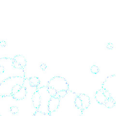 Blue, cyan, turquoise glitter stars confetti