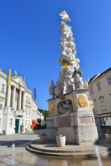 Fototapeta premium Pest-/Dreifaltigkeitssäule in Baden bei Wien
