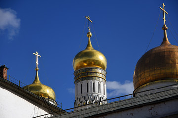 Fototapeta na wymiar Moscow Kremlin architecture. Color photo.