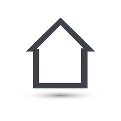 Home Vector Line Icon. House Symbol