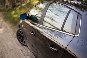 Obraz premium black sport car 