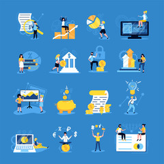 Accounting Doodle Icons Set