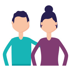 man and woman portrait