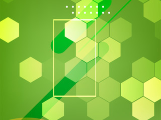 Abstract green geometric background.