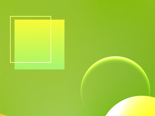 Abstract green geometric background.