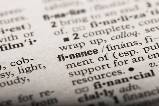 "Finance" in dictionary