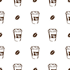 coffee pattern background graphic