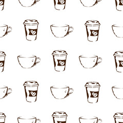 coffee pattern background graphic