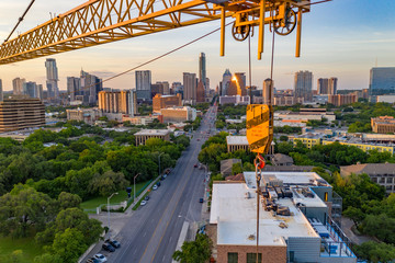 Naklejka premium Austin Aerial Skyline