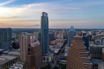 Obraz premium Austin Aerial Skyline