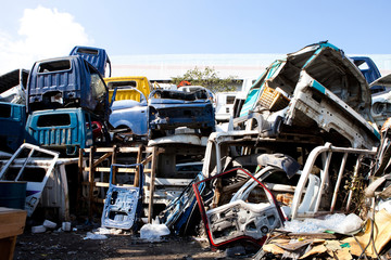 This is a junkyard in Korea.