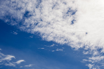 blue sky with white clouds