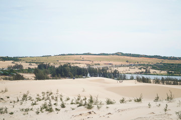 White sand dunes at Muine, Vietnam.