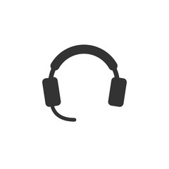 Headphone icon design template vector