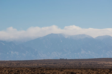 Helan mountain scenery in winter