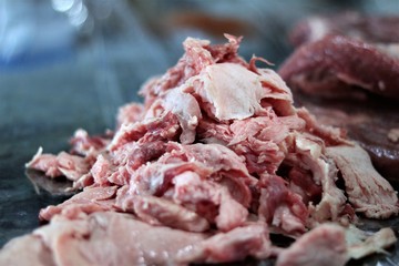 pile of Beef fat that was trimmed from a brisket.