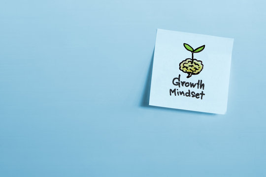 Drawing of growth mindset concept