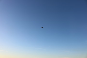 Drone Flying in Sky