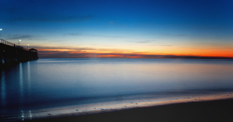 Fototapeta premium Sunset at Grange Jetty