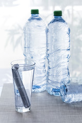 Alkaline hydrogen steel filter water stick in water