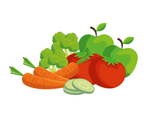 fresh vegetables and fruits salad