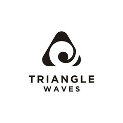 Triangle Waves Symbol Logo Design Inspiration