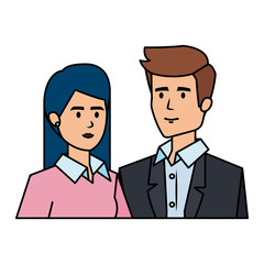 business couple avatars characters